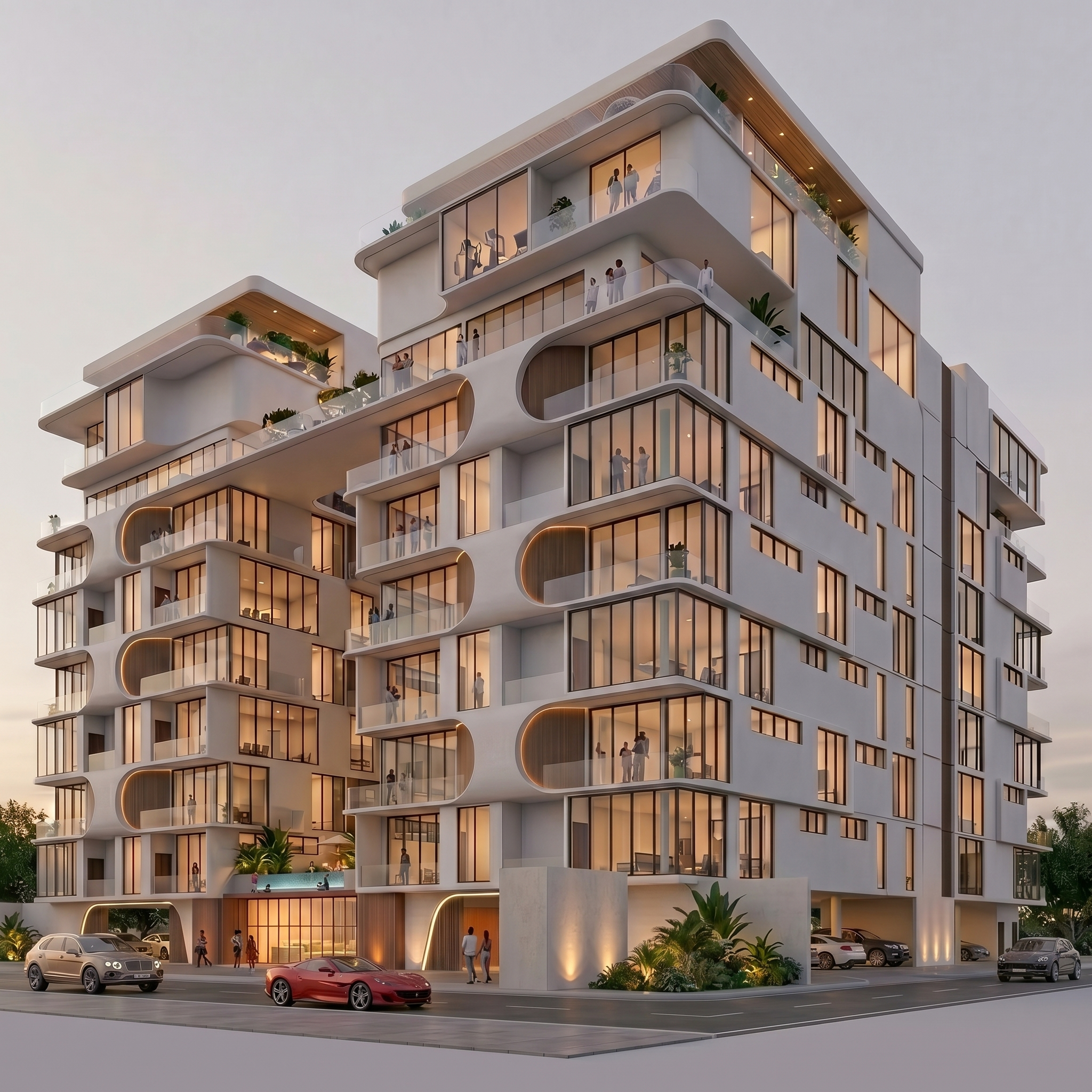 E'Sorae Urban architecture framed by natural light